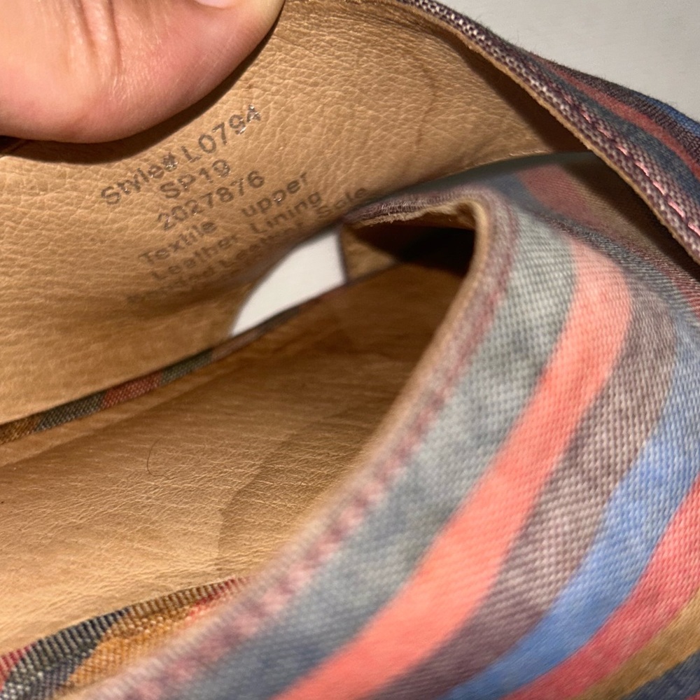Madewell the Ruthie crisscross striped mules - Picture 6 of 11